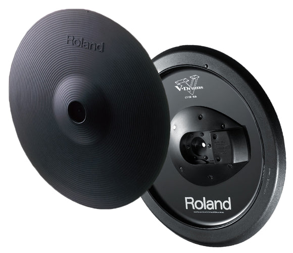 New Roland CY-15R Three Zone Electronic Ride Crash Cymbal - Black Underside - Open Box